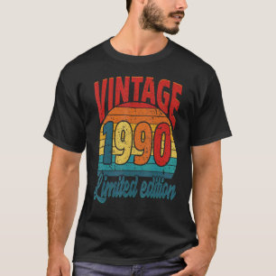 T-shirt anniversaire de 32 ans Vintage 1990 32e anniversai