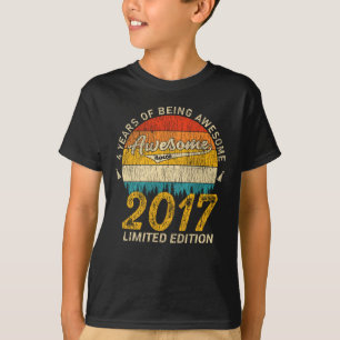 T-shirt anniversaire de 4 ans 2017 stupéfiant depuis 4ème