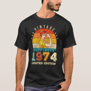 T-shirt anniversaire de 51 ans 1974 Vintage 51e anniversai