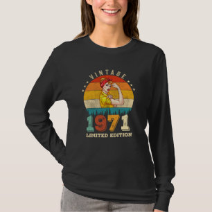 T-shirt anniversaire de 54 ans 1971 Vintage 54e anniversai