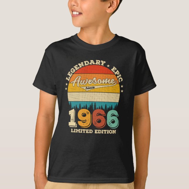 T-shirt anniversaire de 59 ans 1966 Magnifique 59e anniver (Devant)
