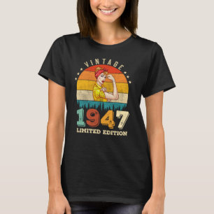 T-shirt anniversaire de 78 ans 1947 Vintage 78e anniversai
