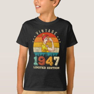 T-shirt anniversaire de 78 ans 1947 Vintage 78e anniversai