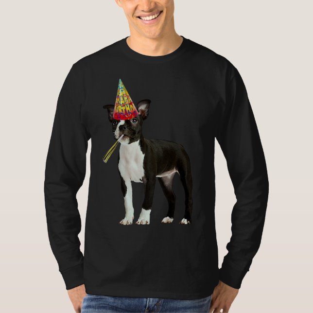 T-shirt Anniversaire de Boston Terrier (Devant)