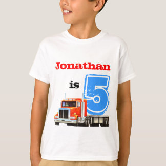 T-shirt Anniversaire de camion fait sur commande de