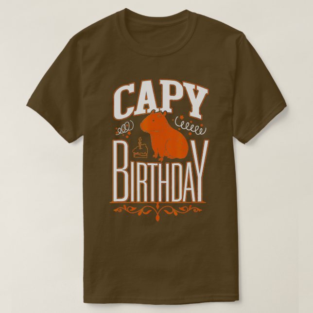 T-shirt Anniversaire de Capy (Design devant)