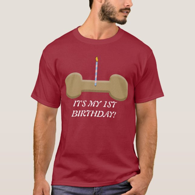T-shirt Anniversaire de chienchien (Devant)