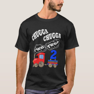 T-shirt Anniversaire de enfant 2 Yr Vieux Chugga Deux Fête