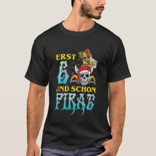 T-shirt Anniversaire de enfant 6 ans Boy Pirate Costume