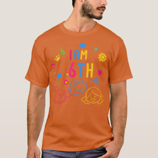 T-shirt anniversaire de enfant de 6e année Journée des enf