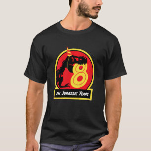 T-shirt Anniversaire de enfant Dinosaur 8 ans Jurassique R