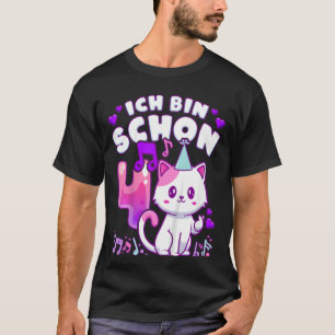 T-shirt Anniversaire de enfant fille 4 ans, K-pop, chaton,