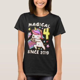 T-shirt Anniversaire de enfant fille 4 ans, née en 2019, U