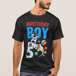T-shirt Anniversaire de enfant Garçon 5 Ans Ancien Space R