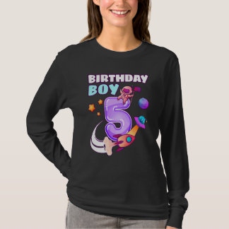 T-shirt Anniversaire de enfant Garçon 5 ans Ancienne fusée