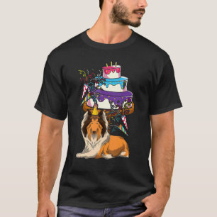 T-shirt Anniversaire de enfant Gâteau Chien mignonne Anima