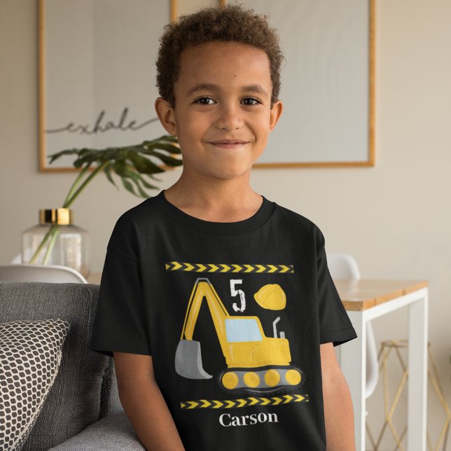 T-shirt Anniversaire de enfant sur mesure du véhicule de c (Créateur téléchargé)