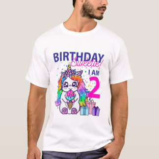 T-shirt Anniversaire de enfant Sweetie (2E Anniversaire Th