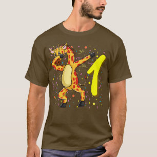 T-shirt Anniversaire de Giraffe 1 an