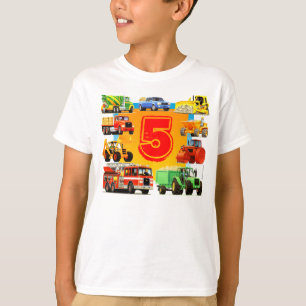 T-shirt Anniversaire de grand camion de la construction du