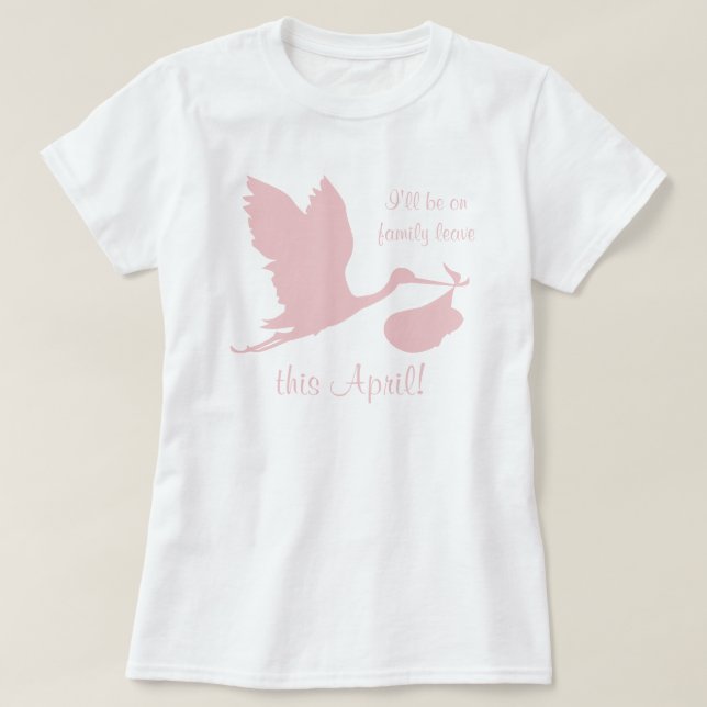 T-shirt Anniversaire de grossesse pour maman (Design devant)