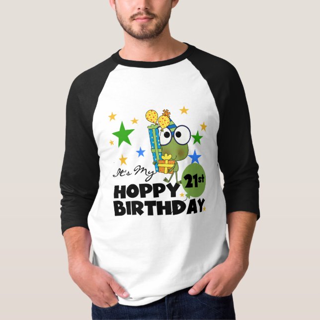 T-shirt Anniversaire de houblon de Froggie 21ème (Devant)