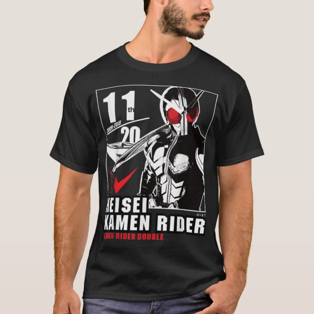 T-shirt Anniversaire de Kamen Rider W Heisei Rider (Devant)