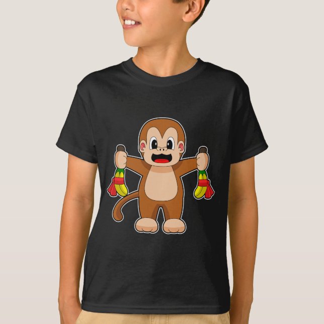 T-shirt Anniversaire de la banane singe (Devant)