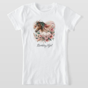 T-Shirt Anniversaire de la fille du cheval