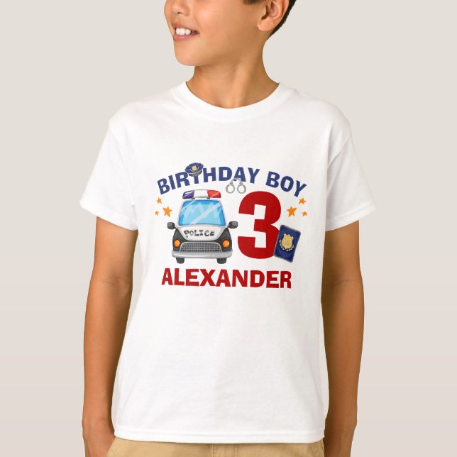 T-shirt Anniversaire de la police (Devant)