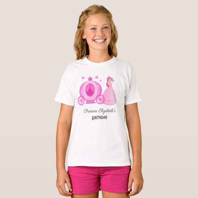 T-shirt Anniversaire de la princesse (Devant entier)