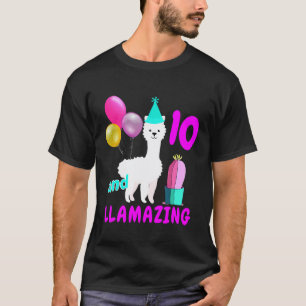 T-shirt Anniversaire de Lama Pour Une Fille Llamamazing De