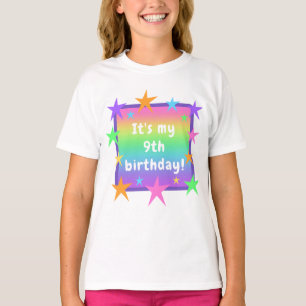 T-shirt Anniversaire de l'arc-en-ciel personnalisé