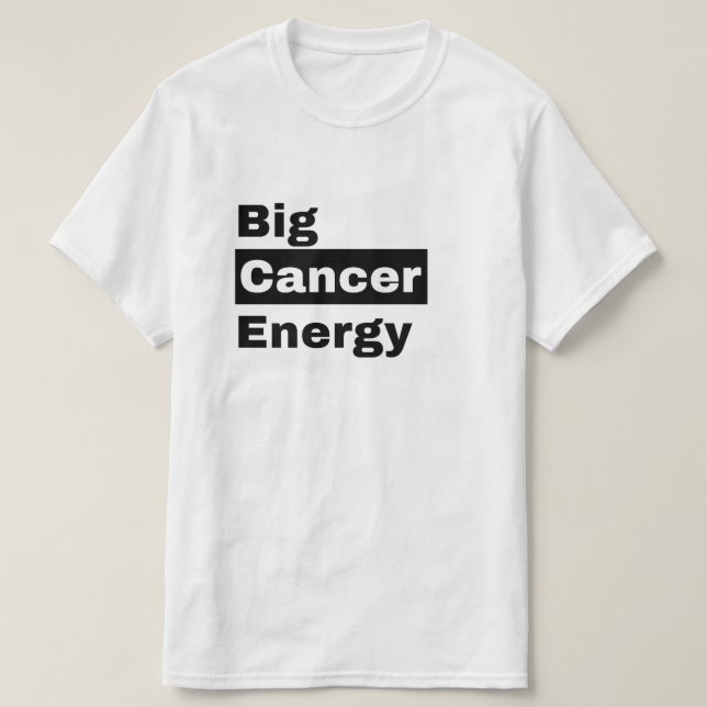 T-shirt Anniversaire de l'astrologie du cancer du zodiaque (Design devant)