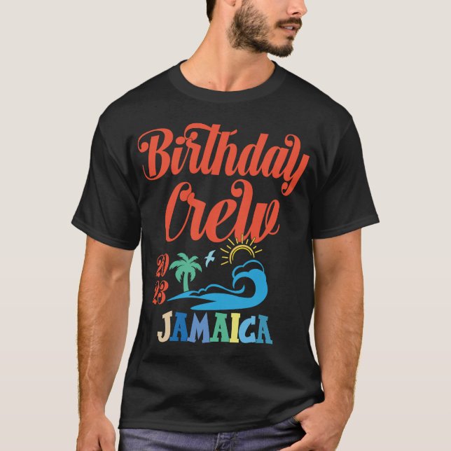 T-shirt Anniversaire de l'équipage Jamaïque 2023 Jamaïque  (Devant)