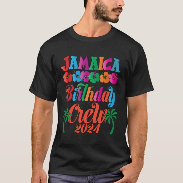 T-shirt Anniversaire de l'équipage Jamaïque 2024 Jamaïque  (Devant)