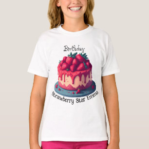 T-shirt Anniversaire de l'étoile aux fraises sur mesure