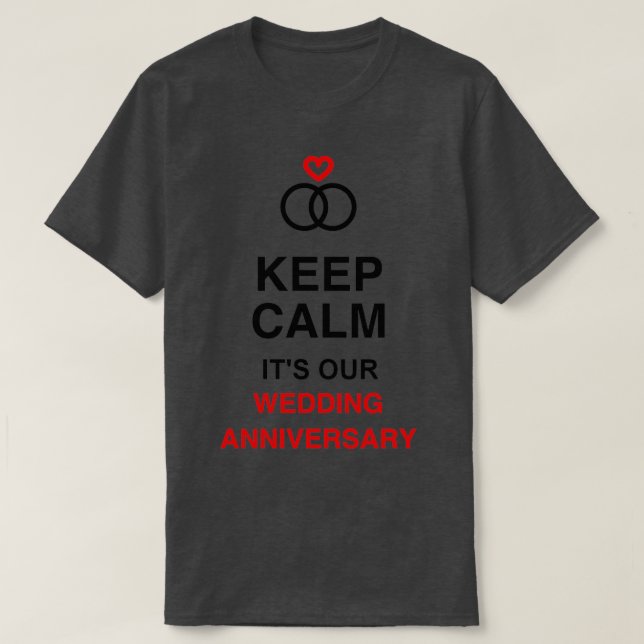 T-shirt Anniversaire de mariage (Design devant)