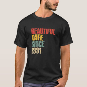 T-shirt Anniversaire de mariage de 32 ans pour sa belle fe