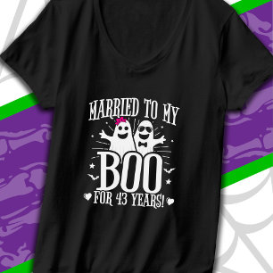 T-shirt Anniversaire de mariage d'octobre drôle 43e annive