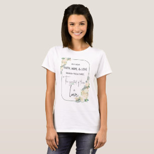 T-shirt Anniversaire de mariage religieux Foi Espérance Am