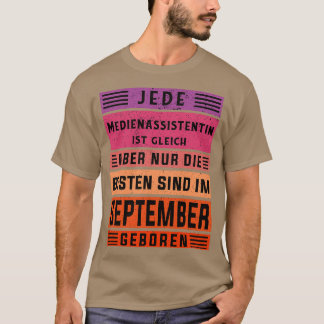 T-shirt anniversaire de marketing Septembre né assistant m