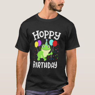 T-shirt Anniversaire de naissance de grenouille sautante F