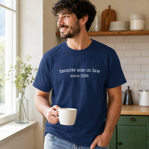 T-shirt Anniversaire de naissance drôle de gendre préféré