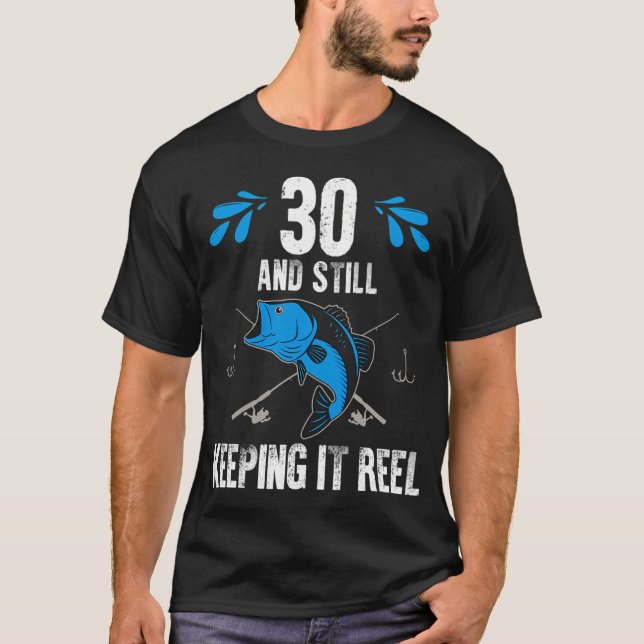 T-shirt Anniversaire de pêche en restant authentique (Devant)