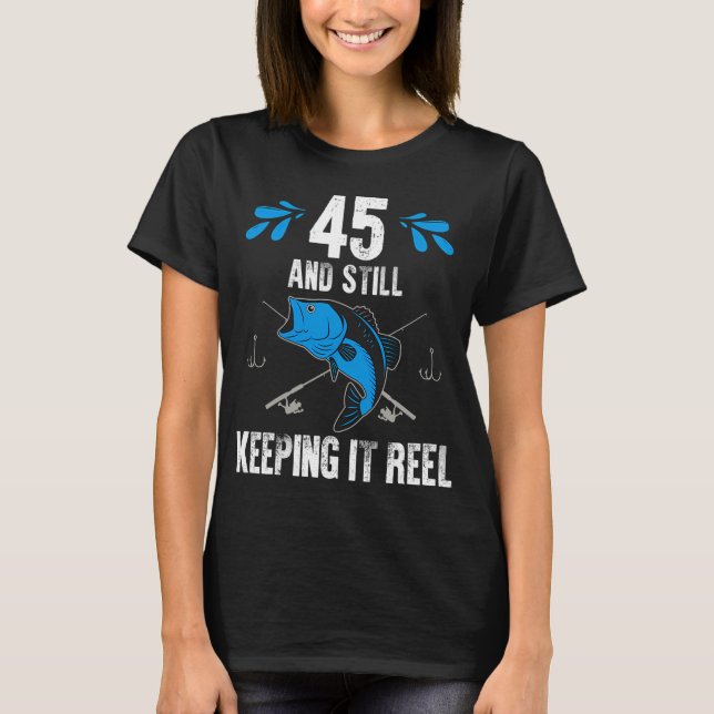 T-shirt Anniversaire de pêche en restant authentique (Devant)