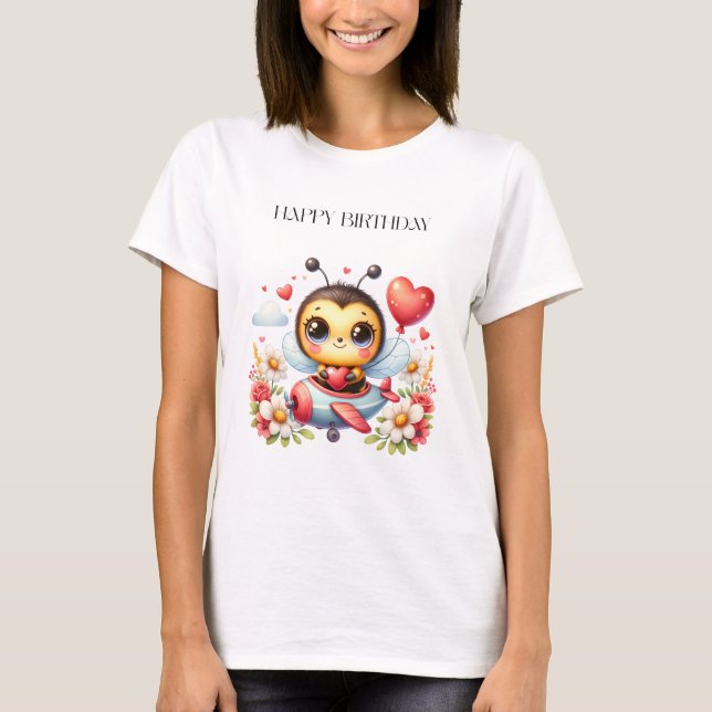 T-shirt Anniversaire de Pilote Abeille (Devant)