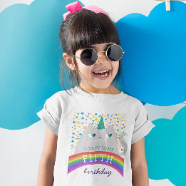 T-Shirt Anniversaire de Rainbow Girl
