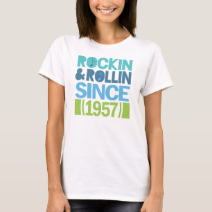 T-shirt Anniversaire de Rockin et de Rollin depuis 1957