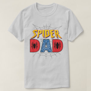 T-shirt Anniversaire de Spider Dad Superhero Cadeau de F